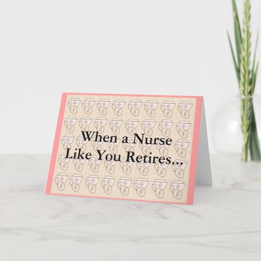Funny Nurse Retirement Card Karte (Vorderseite)
