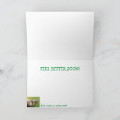 Funny Nurse Sheep wird gut Karte (Innenseite)