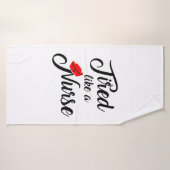 Funny Nurse Shirt. 1 Badehandtuch (Badehandtuch)