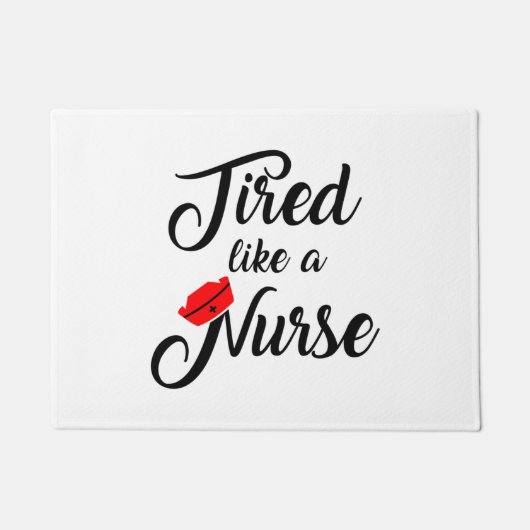 Funny Nurse Shirt. 1 Fußmatte (Vorderseite)
