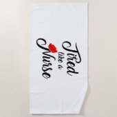 Funny Nurse Shirt. 1 Strandtuch (Vorderseite)