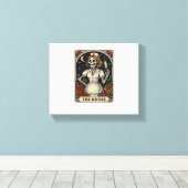 Funny Nurse Skeleton Tarot Card Halloween Nurse Leinwanddruck (Insitu (Holzboden))
