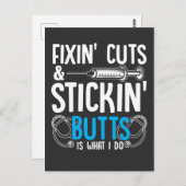 Funny Nurse Spaß Physician Assistant Jokes Postkarte (Vorne/Hinten)