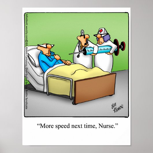 Funny Nurse Spaß Poster Gift (Vorne)