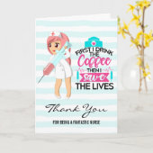 Funny Nurse Sprichwort mit Big Hypodermic Needle Karte (Gelbe Blume)