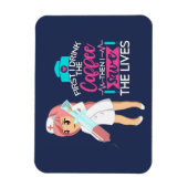 Funny Nurse Sprichwort mit Big Hypodermic Needle Magnet (Vertikal)