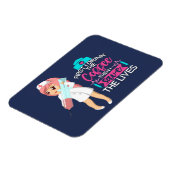 Funny Nurse Sprichwort mit Big Hypodermic Needle Magnet (Linke Seite)