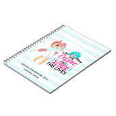 Funny Nurse Sprichwort mit Big Hypodermic Needle Notizblock (Linke Seite)