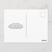 Funny Nurse Sprichwort mit Big Hypodermic Needle Postkarte (Rückseite)