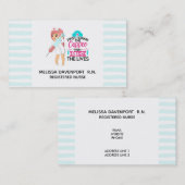 Funny Nurse Sprichwort mit Big Hypodermic Needle Visitenkarte (Vorne/Hinten)