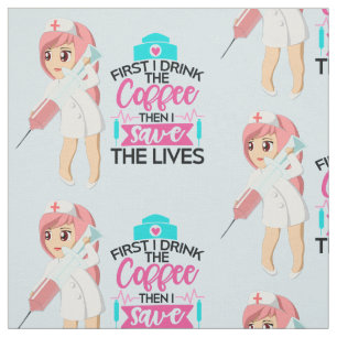 Funny Nurse Sprichwort Typografie Hypodermische Na Stoff