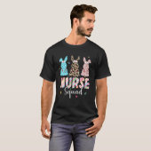 Funny Nurse Squad Osterleopard Rabbit Nurs T-Shirt (Vorne ganz)