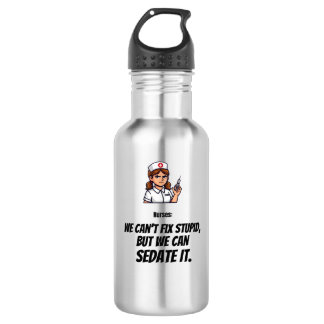 Funny Nurse Stainless Steel Water Bottle  Edelstahlflasche