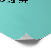 Funny Nurse Stethoscope Bunny Poster (Ecke)