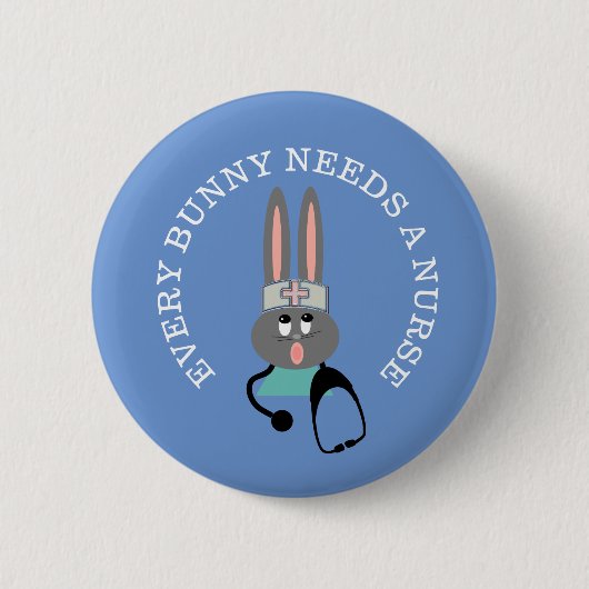 Funny Nurse Stethoscope - Sonnenschaltfläche Button (Vorderseite)