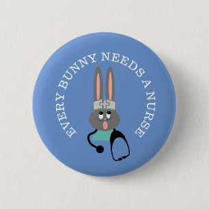 Funny Nurse Stethoscope - Sonnenschaltfläche Button