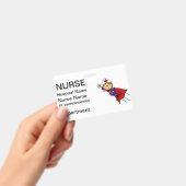 Funny Nurse Superhero ID Abzeichen Ausweis (Handheld)