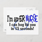 Funny Nurse T - Shirt und Geschenke Postkarte (Vorne/Hinten)