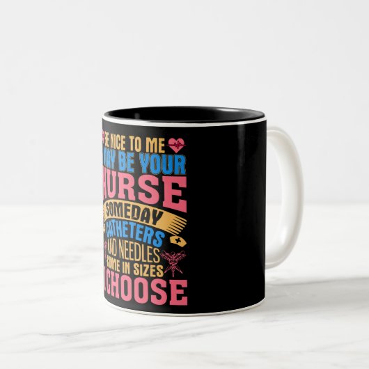 Funny Nurse Tasse (VorderseiteRechts)