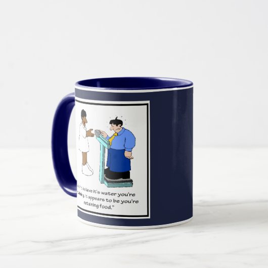 Funny Nurse Tasse - Comic (Vorderseite Links)