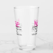 Funny Nurse und Bierwörter Glas (Rechts)
