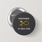 Funny Nurse Urology Crew T- Catheter Joke Student  Button (Vorne & Hinten)