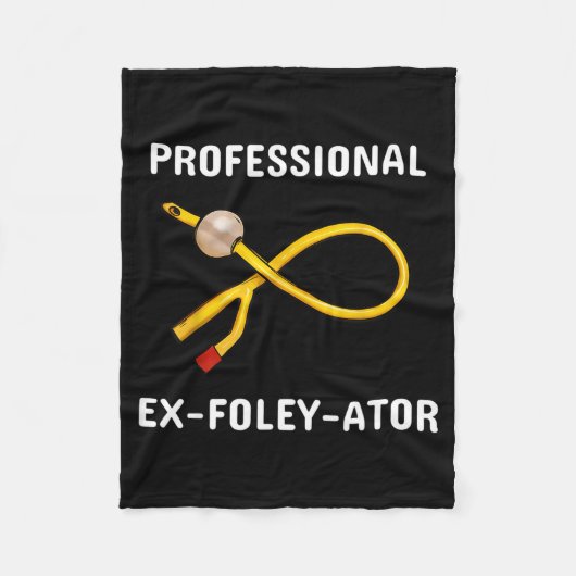 Funny Nurse Urology Crew T- Catheter Joke Student Fleecedecke (Vorderseite)