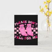 Funny Nurse Valentine Please Don't Fall For Me Rn Karte (Gelbe Blume)