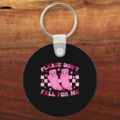 Funny Nurse Valentine Please Don't Fall For Me Rn Schlüsselanhänger (Vorderseite)