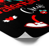 Funny Nurse Valentines Day Nurse Crew Family Group Poster (Ecke)