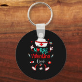 Funny Nurse Valentines Day Nurse Crew Family Group Schlüsselanhänger (Vorderseite)