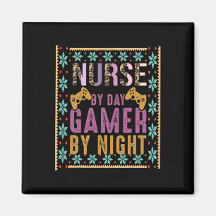 Funny Nurse Video Gaming Krankenschwester bei Day Magnet