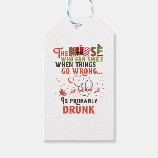Funny Nurse Weihnachtsangebot Unglaublich witzig Geschenkanhänger (Vorderseite)