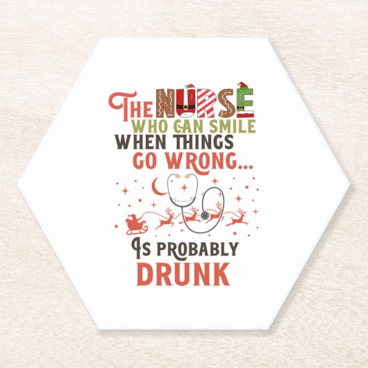 Funny Nurse Weihnachtsangebot Unglaublich witzig Untersetzer (Vorderseite)