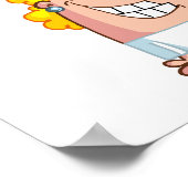 Funny Nurse-with-spritze-shot Poster (Ecke)