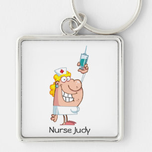 Funny Nurse-with-spritze-shot Schlüsselanhänger