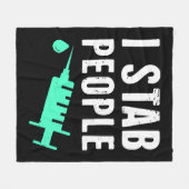 Funny Nursepetsdog-Liebhaber Fleecedecke (Vorderseite (Horizontal))