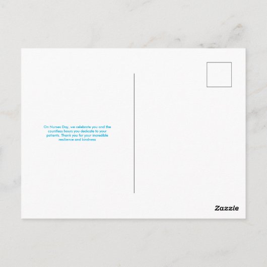 Funny Nurses Day Postkarte (Rückseite)