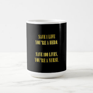Funny Nurses Rette Lives Joke Kaffeetasse