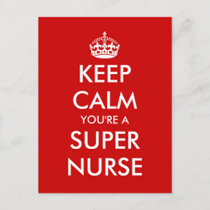 Funny nurses week nursing day postcards postkarte