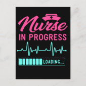 Funny Nursing Future Registered Nurse Loading Postkarte (Vorderseite)