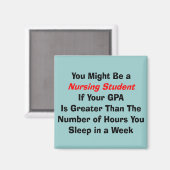 Funny Nursing Student Geschenke Magnet (Vorderseite/Rückseite)
