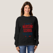 Funny Nursing Student Meme Nursing School Future Sweatshirt (Vorne ganz)