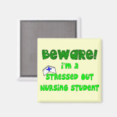 Funny Nursing Student T - Shirt und Geschenke Magnet (Vorderseite/Rückseite)