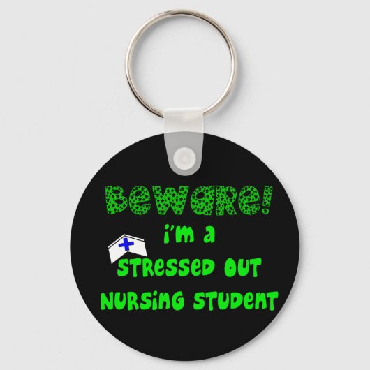 Funny Nursing Student T - Shirt und Geschenke Schlüsselanhänger (Vorderseite)