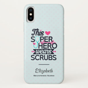 Funny Nursing Superhero Sprichwort Typografie Case-Mate iPhone Hülle