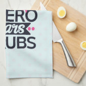 Funny Nursing Superhero Sprichwort Typografie Geschirrtuch (Viertel Falte)