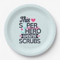 Funny Nursing Superhero Sprichwort Typografie