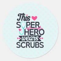 Funny Nursing Superhero Sprichwort Typografie