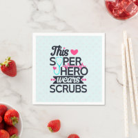Funny Nursing Superhero Sprichwort Typografie